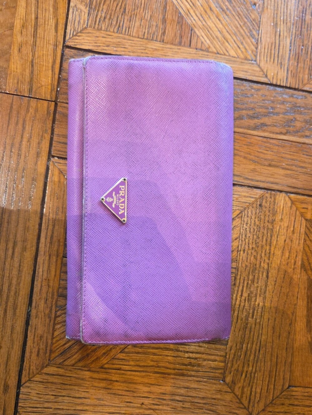 Prada Purple Saffiano Wallet AND Balenciaga Wallet